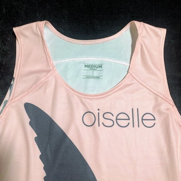 NWOT Oiselle Pink Team Running Tank Singlet M - Picture 2 of 5